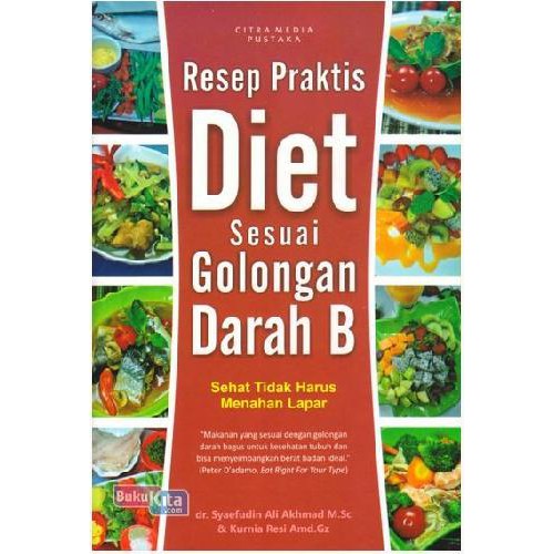 Jual Resep Praktis Diet Sesuai Golongan Darah B | Shopee Indonesia