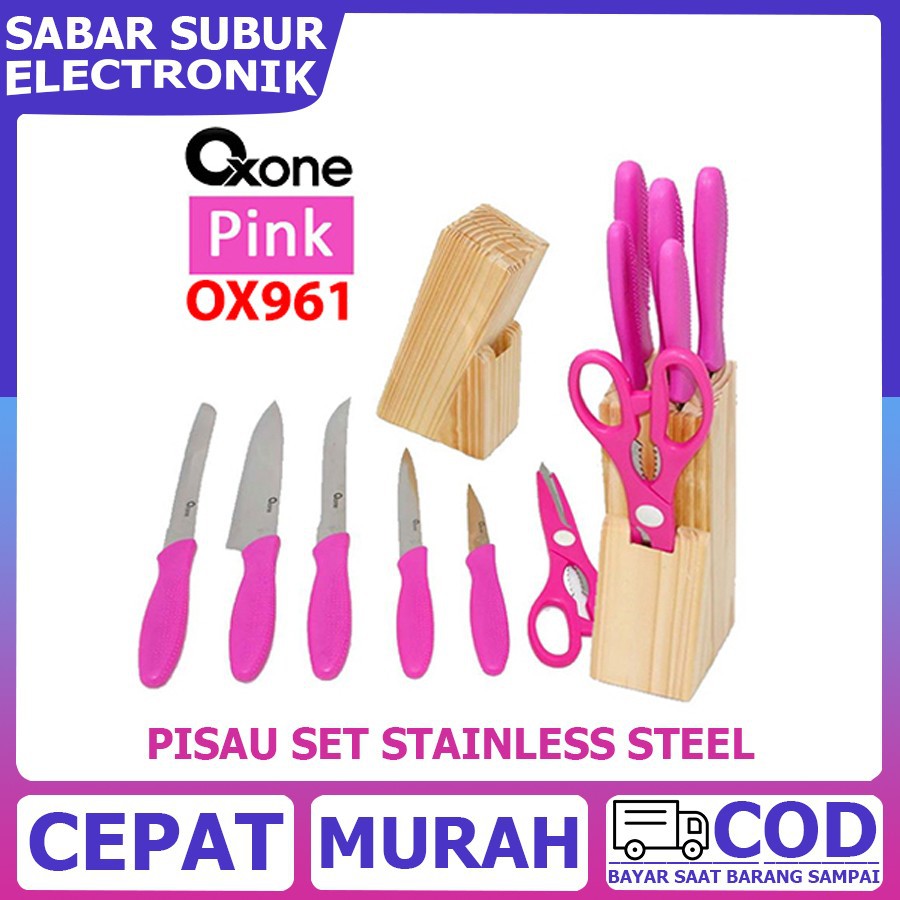 Jual Oxone OX961 Pisau Dapur Kitchen Knife Set OX-961 | Shopee Indonesia