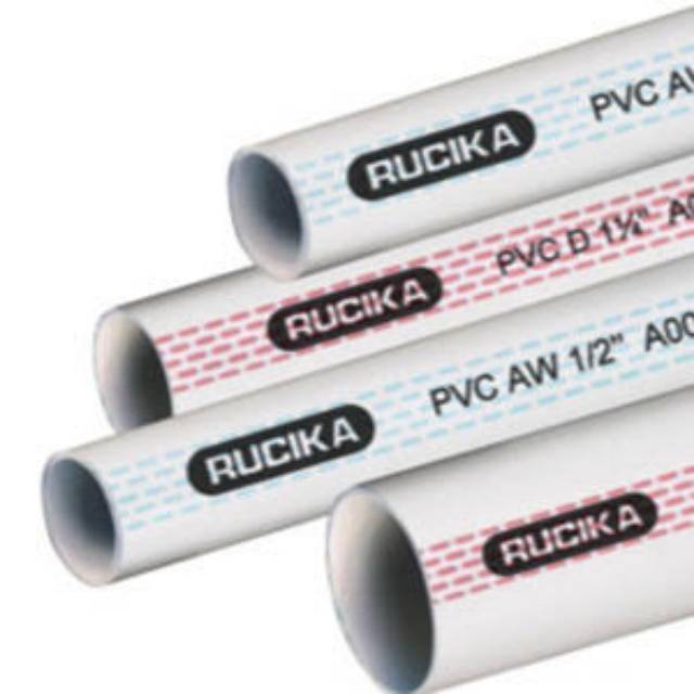 Jual Pipa air PVC Rucika 1/2" inch - 22 mm tipe AW | Shopee Indonesia