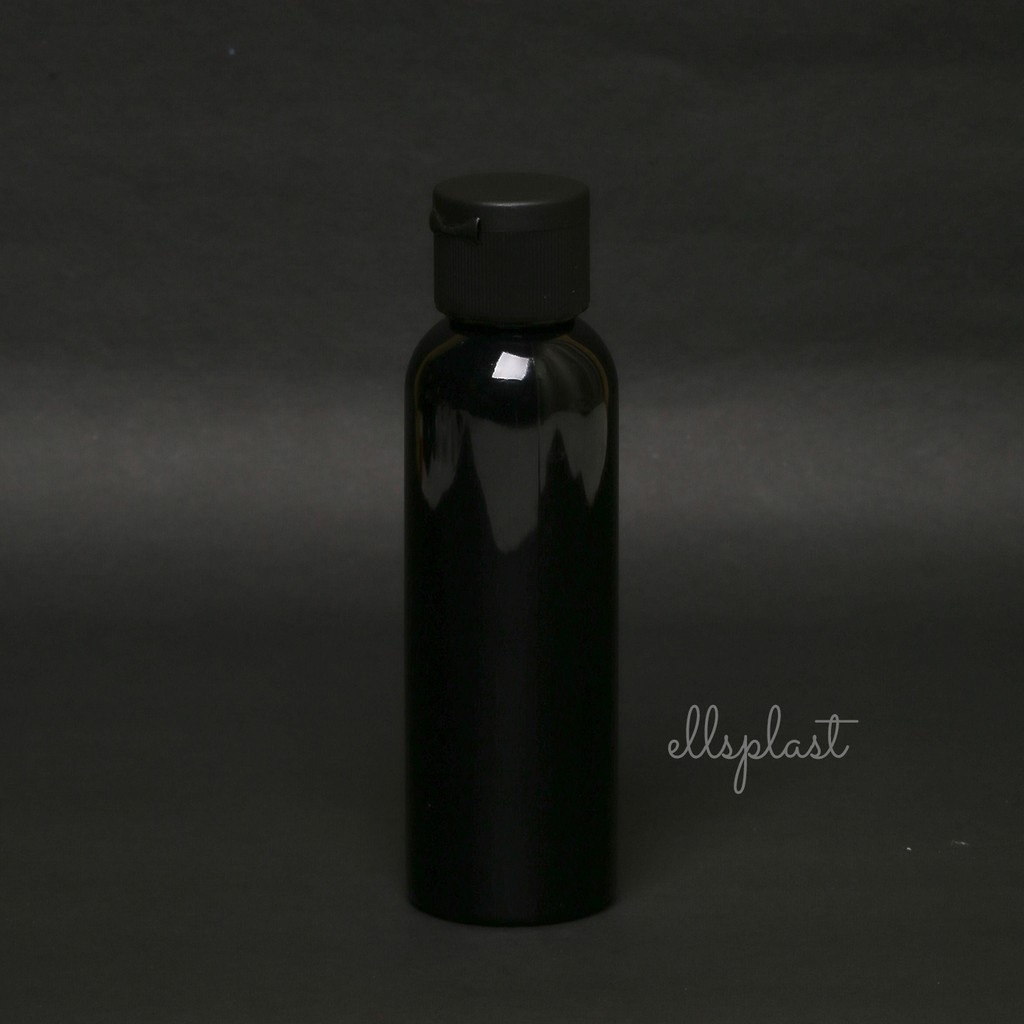 Jual BOTOL FLIPTOP 100 ML / BOTOL PET 100 ML HITAM TUTUP FLIPTOP HITAM ...