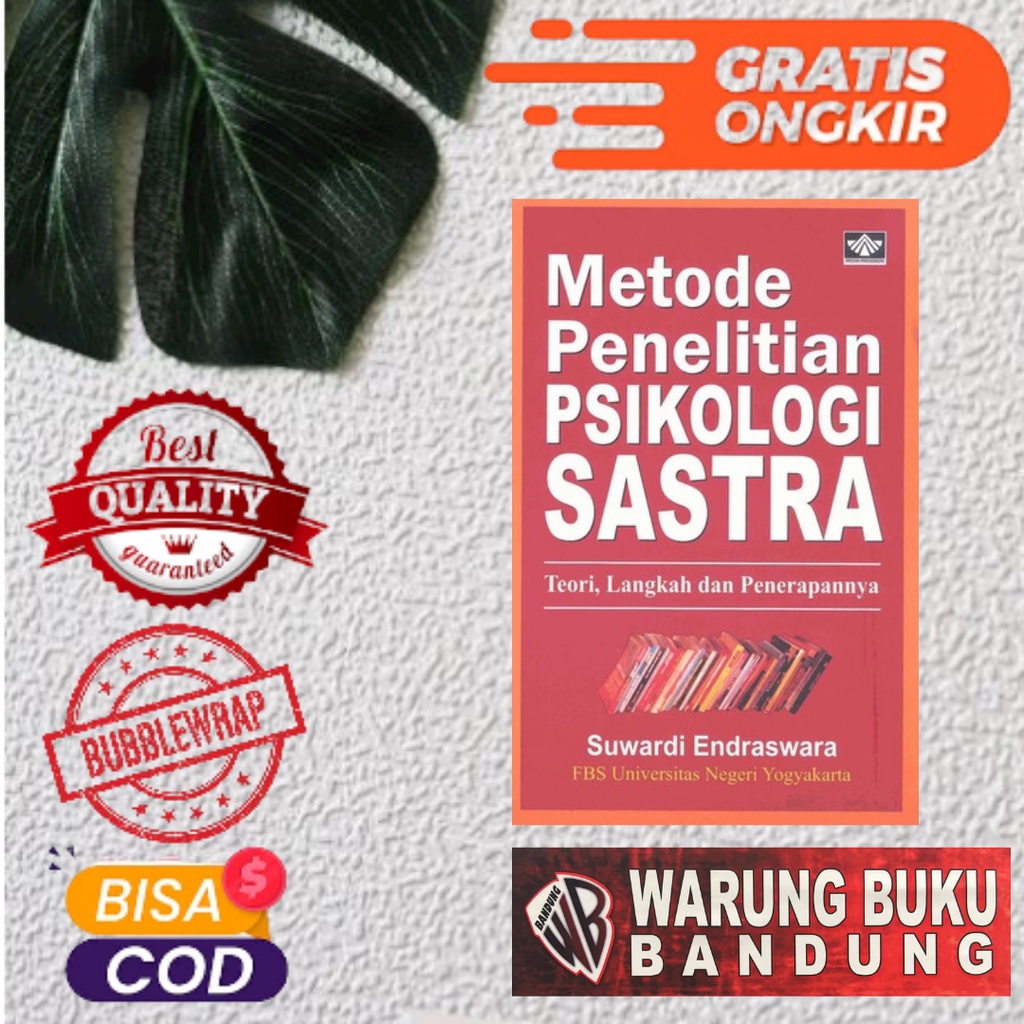 Jual Buku Metode Penelitian Psikologi Sastra : Teori, Langkah Dan ...