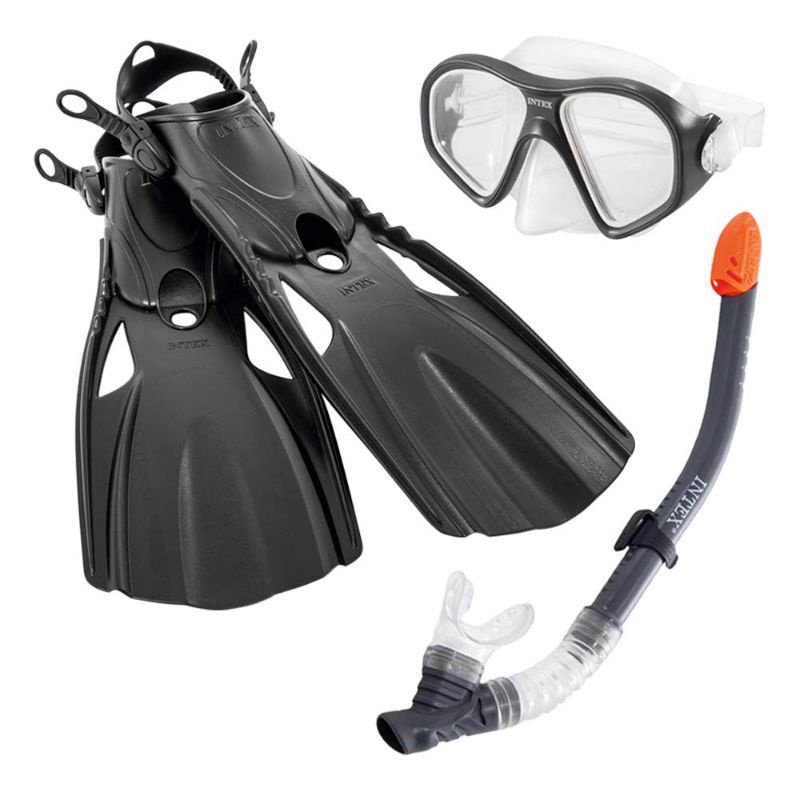 Jual Intex 55657 Reef Rider Kacamata Snorkel + Fin Diving | Shopee ...