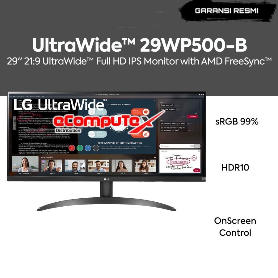 Jual MONITOR LG ULTRAWIDE 29WP500-B / 29WP500 29 INCH FHD IPS AMD ...