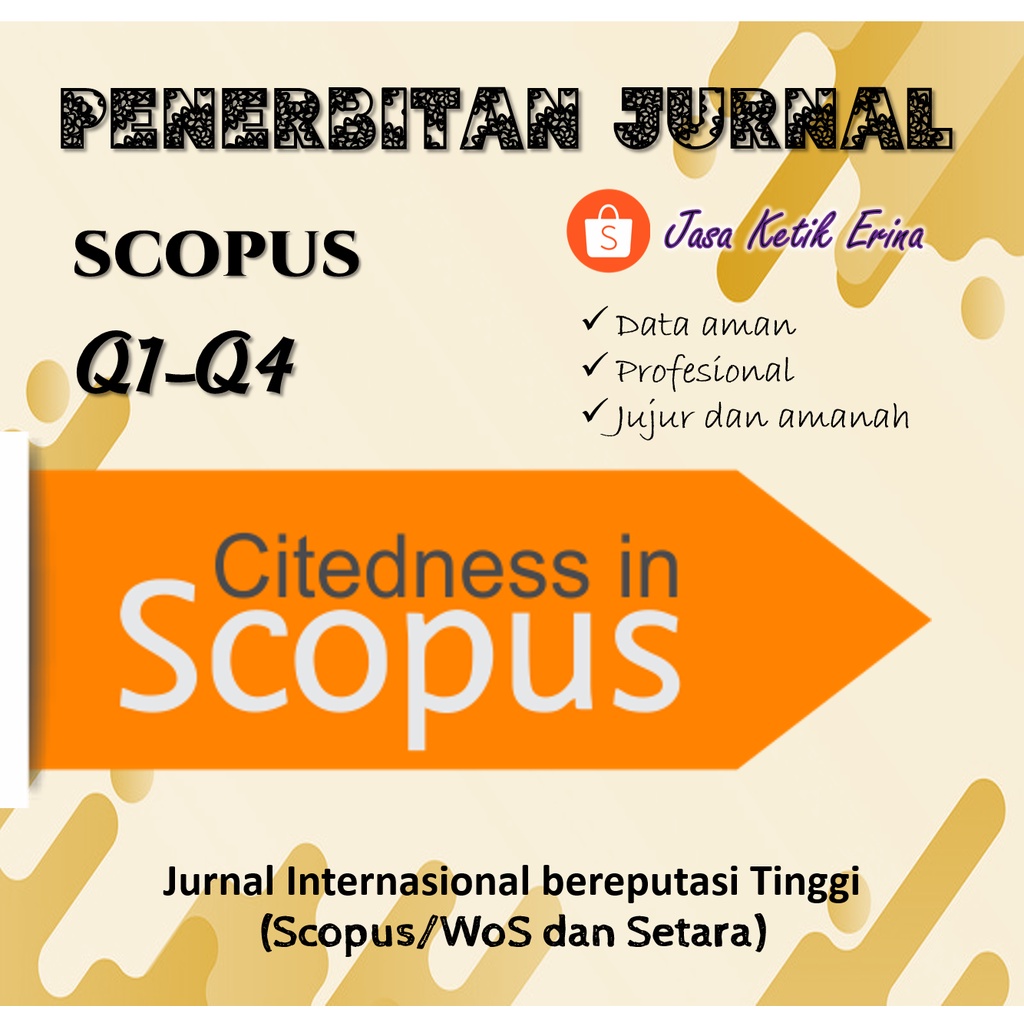 Jual Publishing Jurnal Terindeks SCOPUS/ WoS Dan Setara | Shopee Indonesia