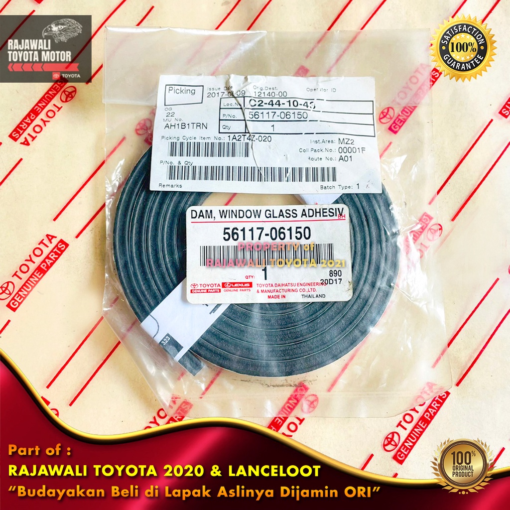 Jual Lis Karet Kaca Depan Bawah Camry Dam Window Glass Original Genuine Toyota