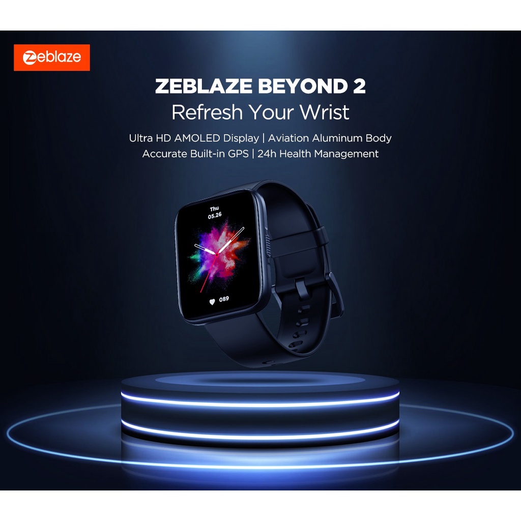 Jual Zeblaze Beyond 2 Gps Smartwatch 1.78'' Amoled Display Built-in Gps 