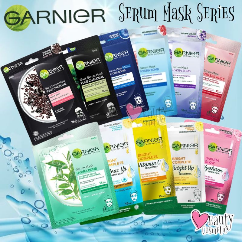 Jual Garnier Serum Mask Series | Shopee Indonesia