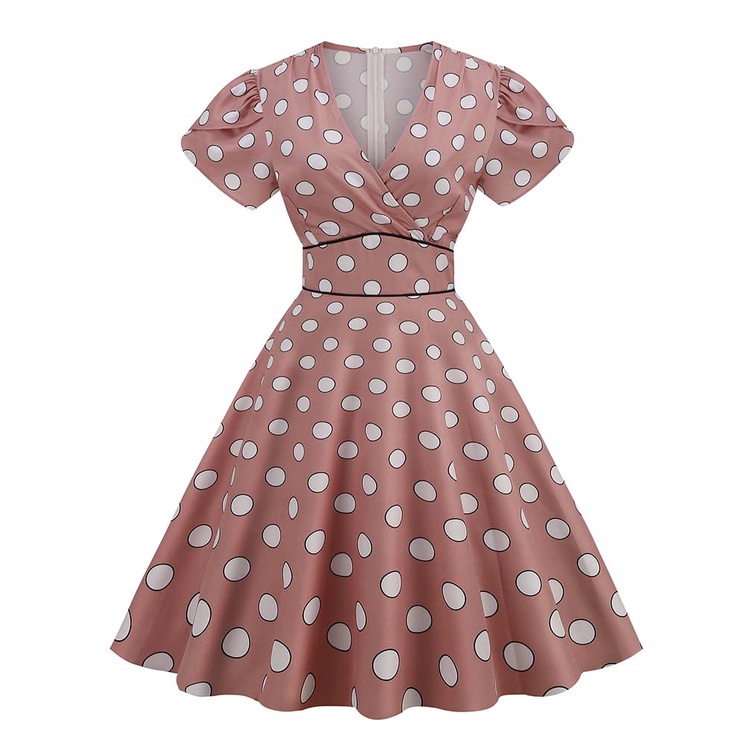 Dress Vintage Garment Vintage 60s 50s Big Swing Summer Dress