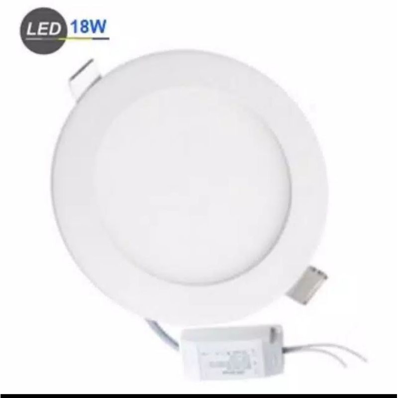 Jual Lampu downlight led panel inbow 18 watt 18w bulat led panel plafon ...