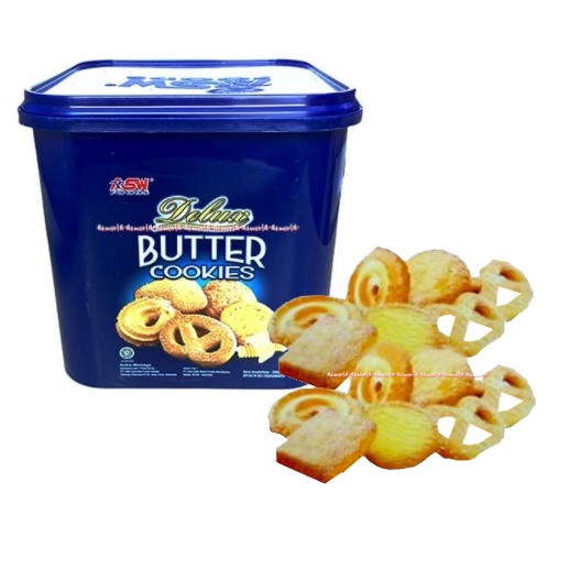 Jual Asw Food Deluxe Butter Cookies 350gr Butter Kukis Kue Mentega