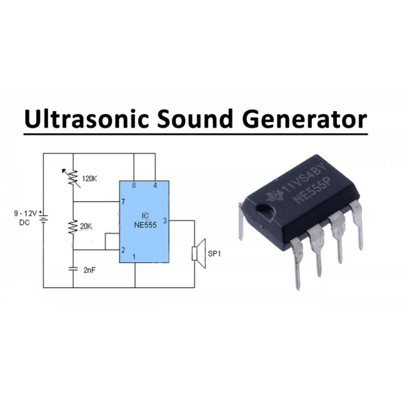 Jual Ultrasonic Sound Generator using 555 Timer | Shopee Indonesia