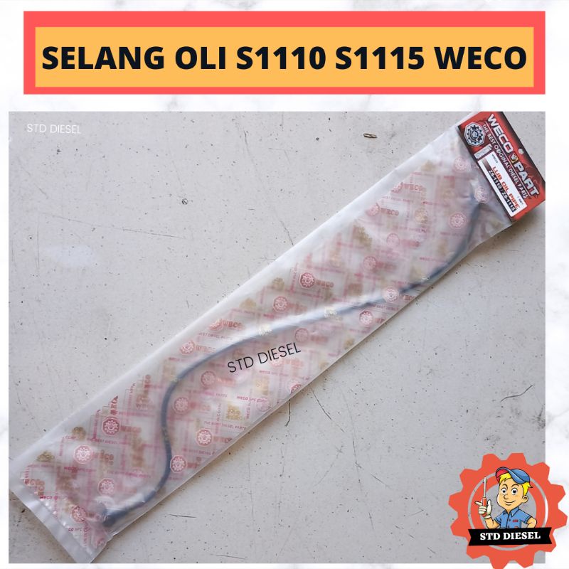 Jual SELANG OLI S1110 S1115 SLANG OLI OIL PIPE MERK WECO MESIN DIESEL ...