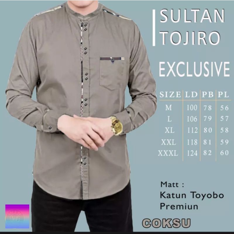 UFC - SULTAN TOJIRO Baju Koko Pria TERBARU, TERBAIK DAN TERLARIS  Lengan Panjang