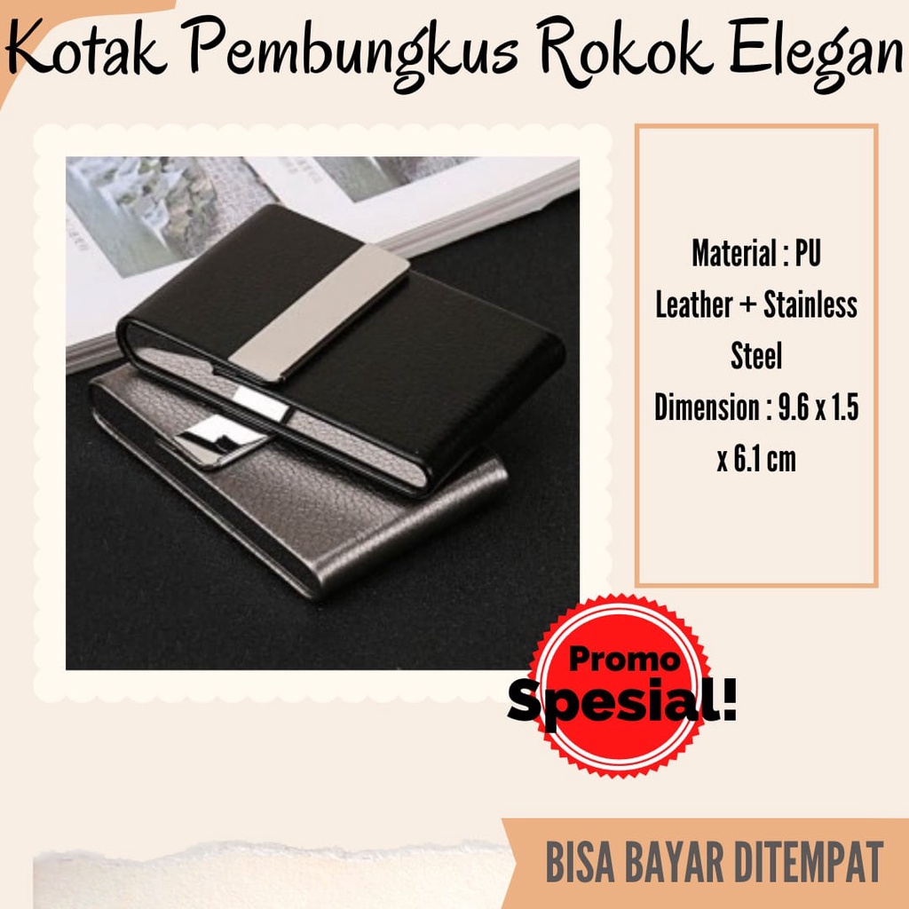 Jual Kotak Bungkus Rokok Elegan Leather Cigarette Case terbuat dari ...