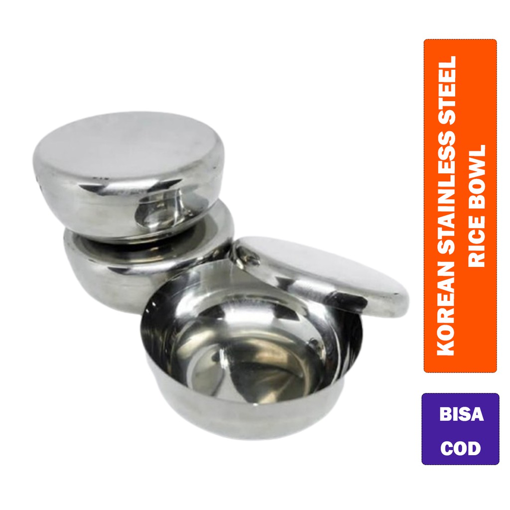 Jual Mangkok Stainless Korea Korean Rice Bowl Stainless Shopee