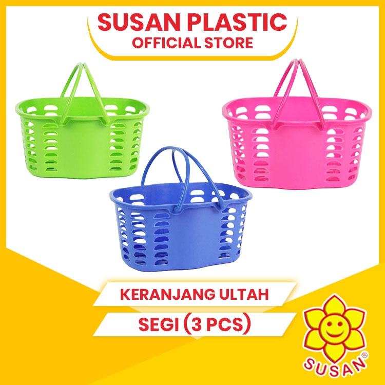Jual SUSAN - (3PCS) - Keranjang Ulang Tahun Segi / Keranjang Sabun ...