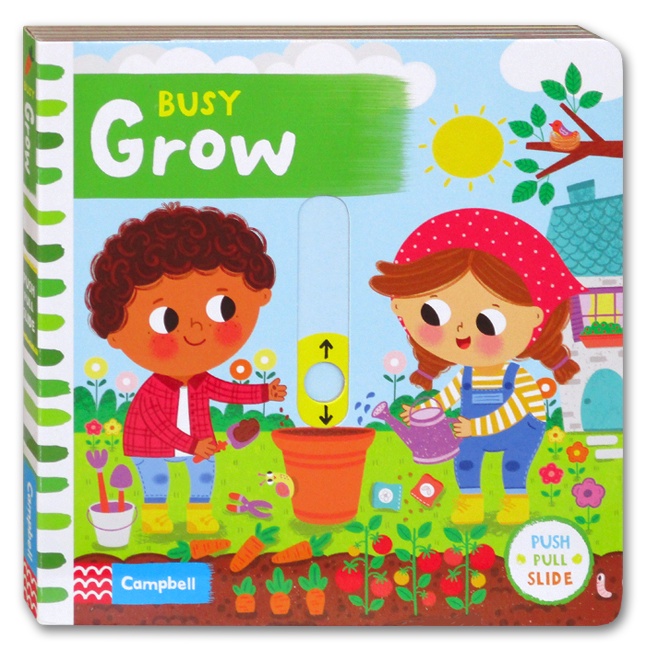 Jual [Campbell] Busy Grow - Push Pull Slide Board Book | Shopee Indonesia