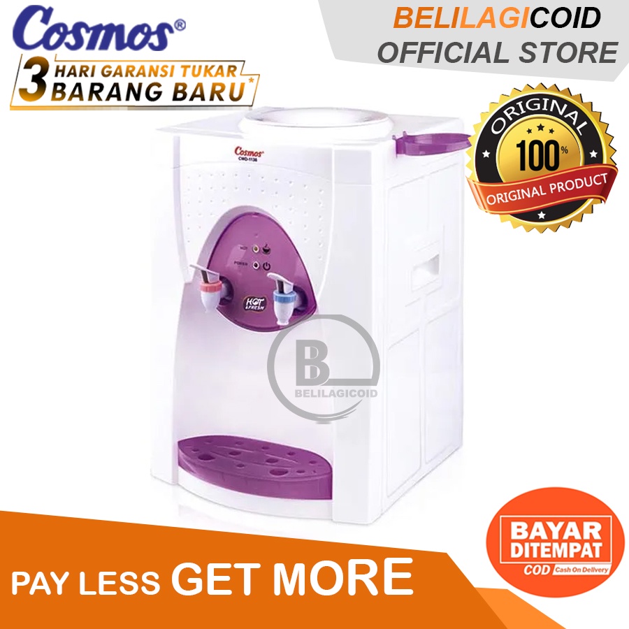 Jual Cosmos Dispenser Galon Atas CWD 1138 / Dispenser Air Panas Cosmos ...