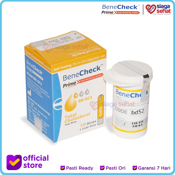 Jual Benecheck PRIME - Test Strip Kolestrol ( Strip Alat Cek Kesehatan ...