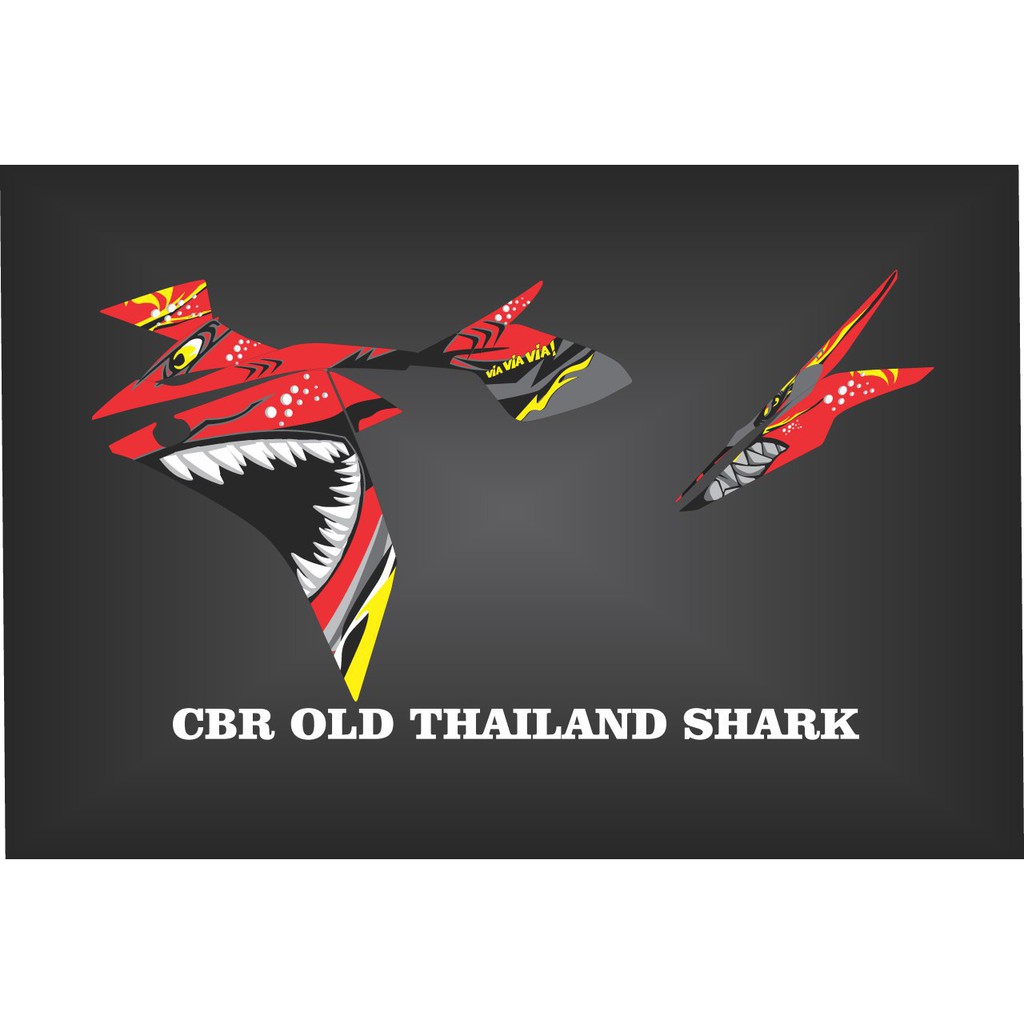Jual Decal Stiker Sticker Striping list OLD CBR CBU CBR THAILAND SHARK ...