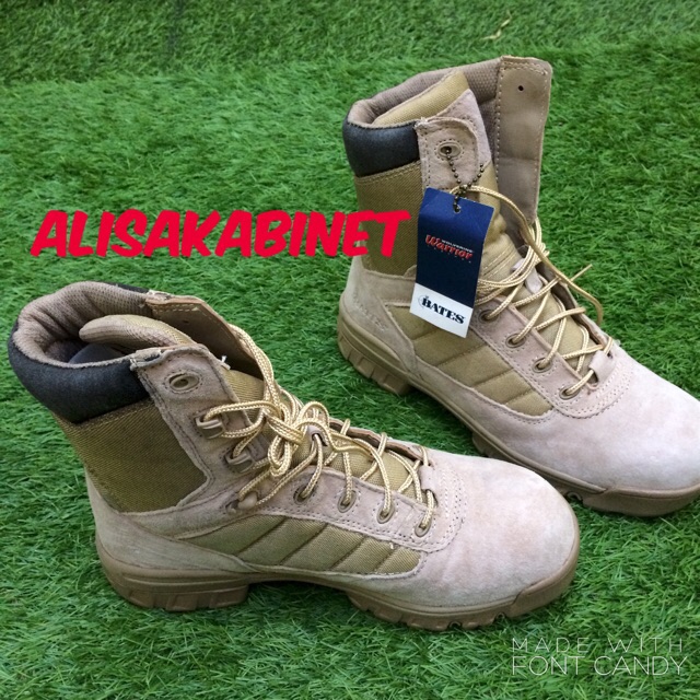 Jual Sepatu Bates Wolverine Warior 41 Tan Tactical | Shopee Indonesia