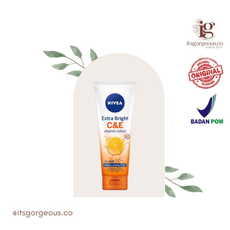 Jual NIVEA EXTRA BRIGHT C&E vitamin BODY LOTION 180ML Shopee Indonesia