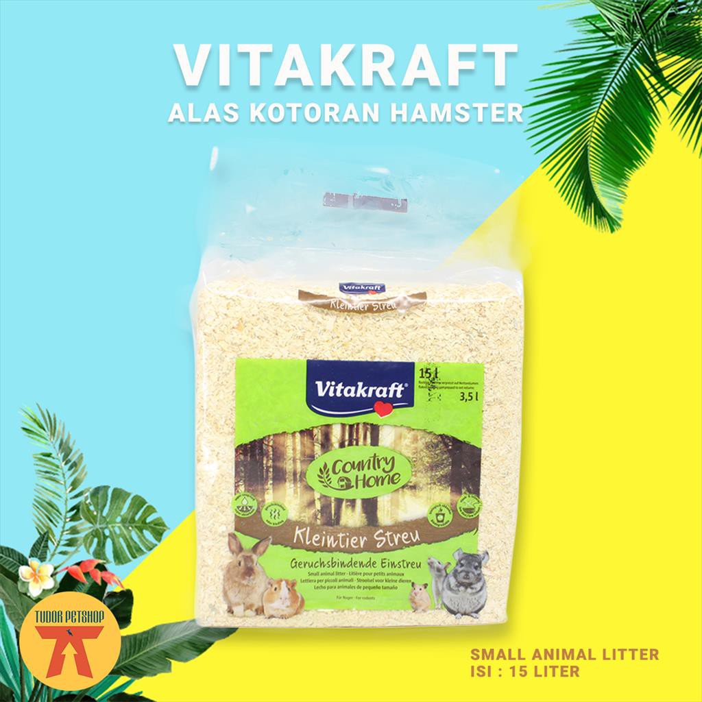 Jual ALAS KOTORAN Hamster Kelinci VITAKRAFT SMALL ANIMAL LITTER 15 LITER Shopee Indonesia
