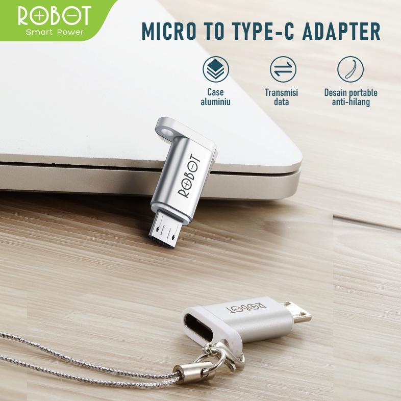 Jual Otg Robot Rt Otg Type C Micro To Usb Small Portable Alumunium