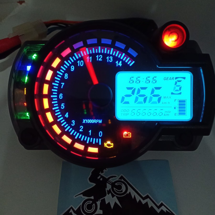 Jual Siap Kirim Speedometer Spido Spedo Meter Rep Kosso Koso Rx N Kabel Sensor Digital