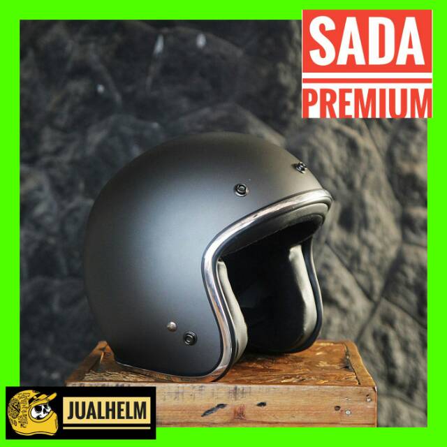 Jual Helm Retro Sada Jitsu Grey Dof Helm Classic Helm Klasik Helm