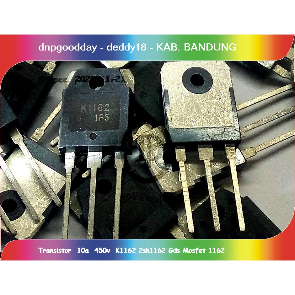 Jual Transistor 10a 450v K1162 2sk1162 Gds Mosfet 1162 Shopee Indonesia
