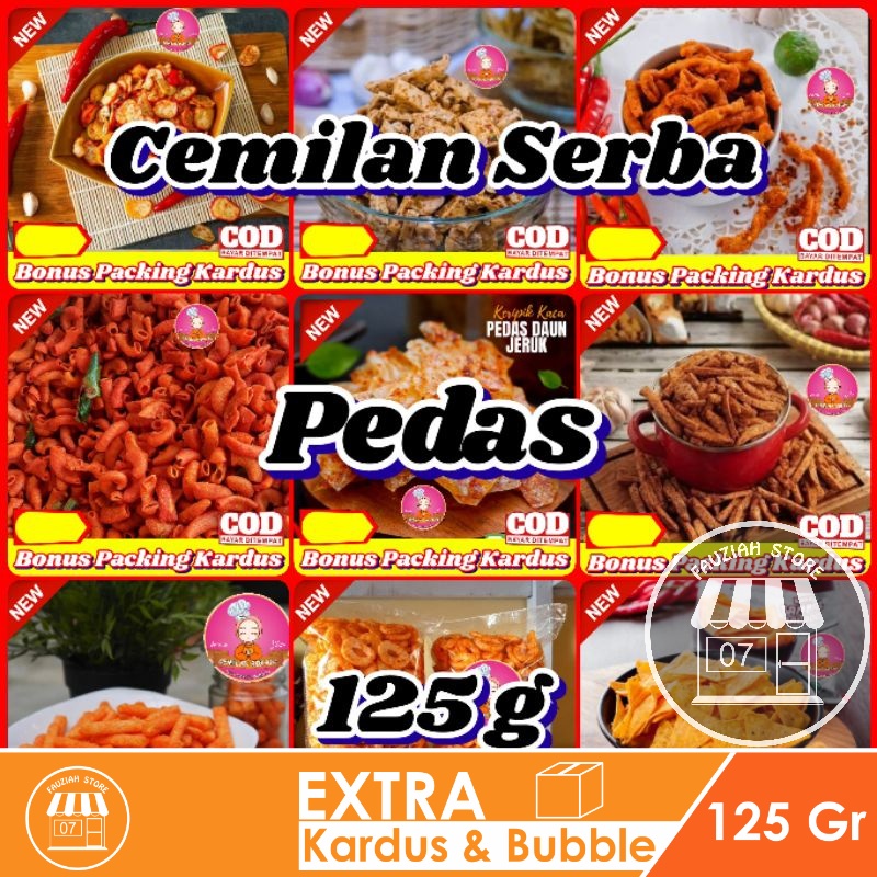 Jual Serba Pedas 125gr / Aneka Makanan Ringan - Fauziah Store Bogor