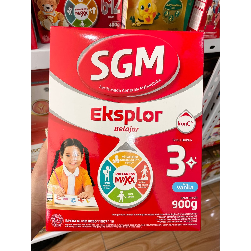 Jual SGM Eksplor 3+ 900gr VANILLA / MADU | Shopee Indonesia