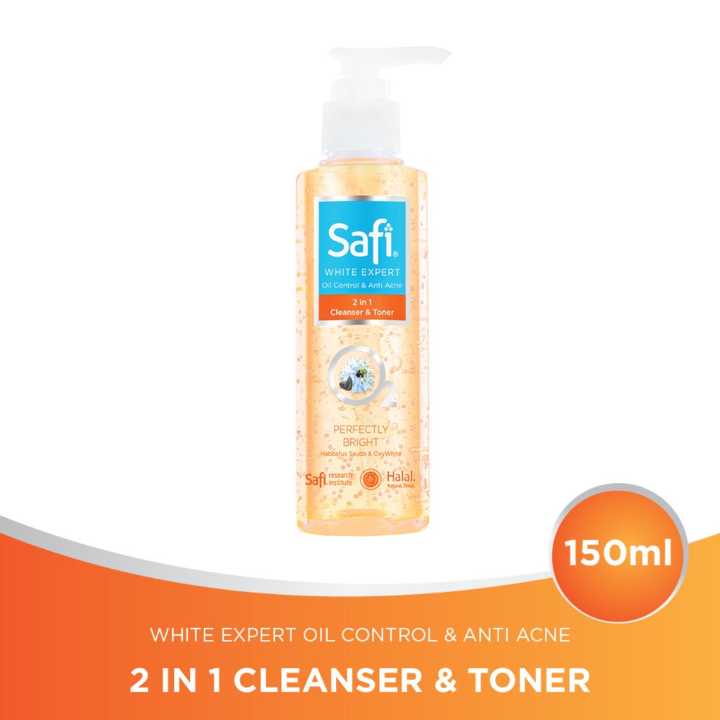 Safi 2 in 1 cleanser and store toner oil control and acne