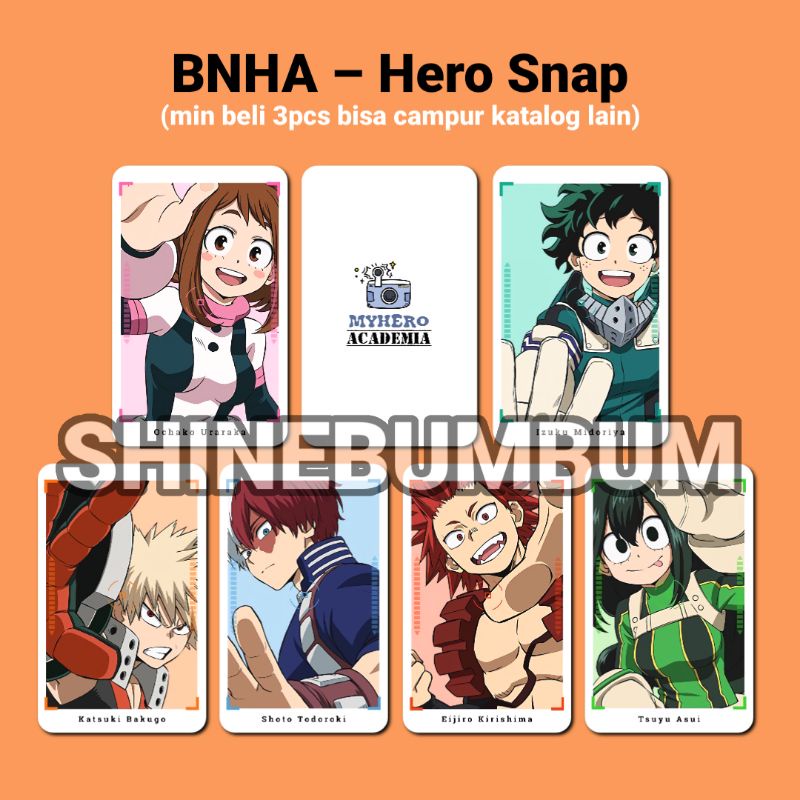Jual Photocard Anime Boku no Hero Academia Hero snap Shopee Indonesia