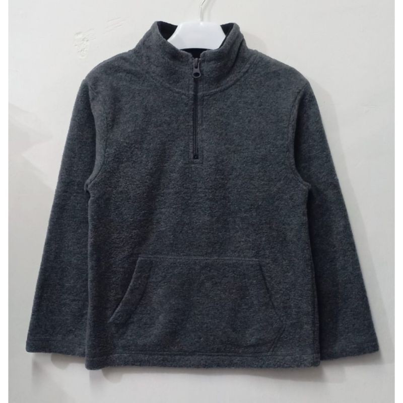 Jual Sweater Place Boy Half Zip Abu sz 512th Shopee Indonesia