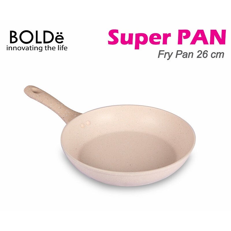 Jual BOLDe wajan Panci Super Fry Pan Frypan 18 22 26 CM Beige granite