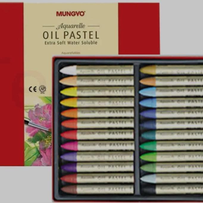 Jual Mungyo Aquarelle Extra Soft Water Soluble Oil Pastel 24 - 12 ...