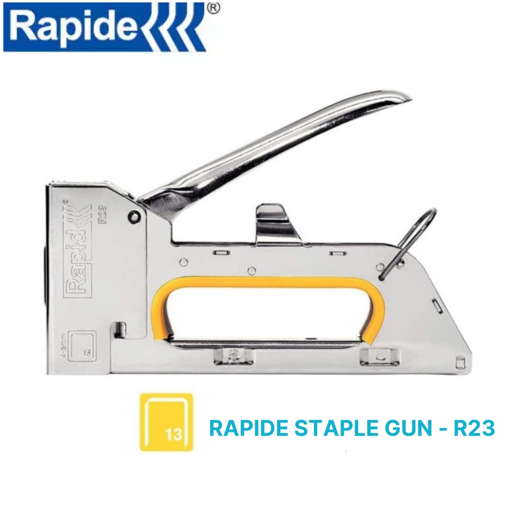 Jual DIJAMIN ASLI RAPIDE Staple Stapler Gun Tacker R23 Staples Hekter