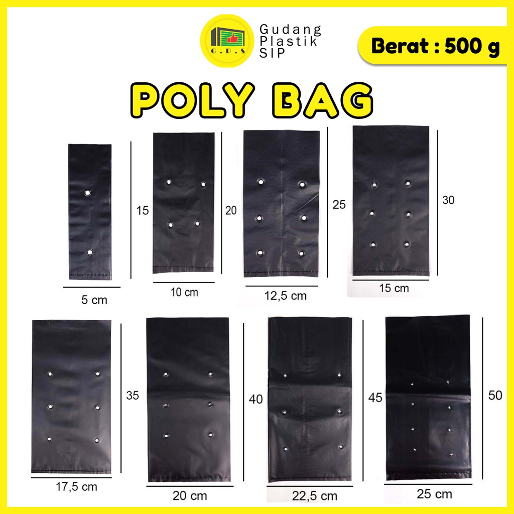 Jual Plastik Polybag Tanaman Semua Ukuran Lengkap 500 Gr Shopee Indonesia 4228