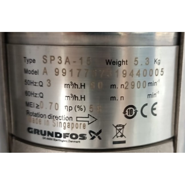 Jual Grundfos SP 3A - 15 Oil Motor Pompa Celup Sumur Dalam | Shopee ...