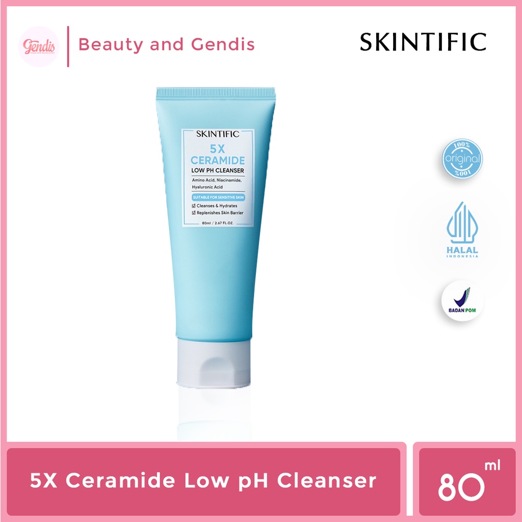Jual SKINTIFIC 5X Ceramide Low pH Cleanser Facial Wash Gentle