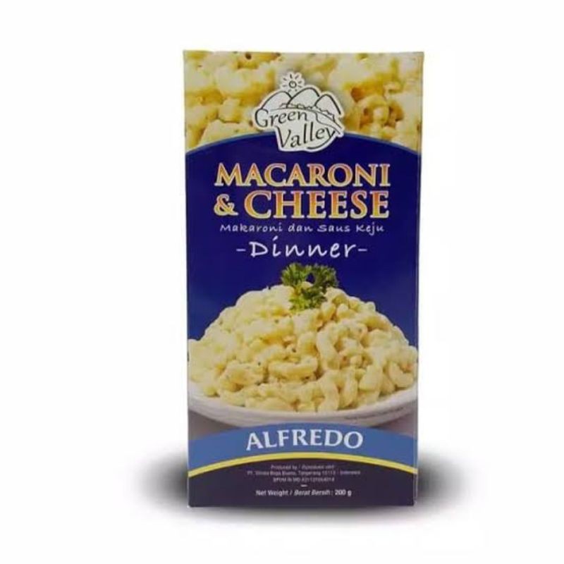 Jual GREEN VALLEY MACARONI AND CHEESE ALFREDO 200GR Shopee Indonesia