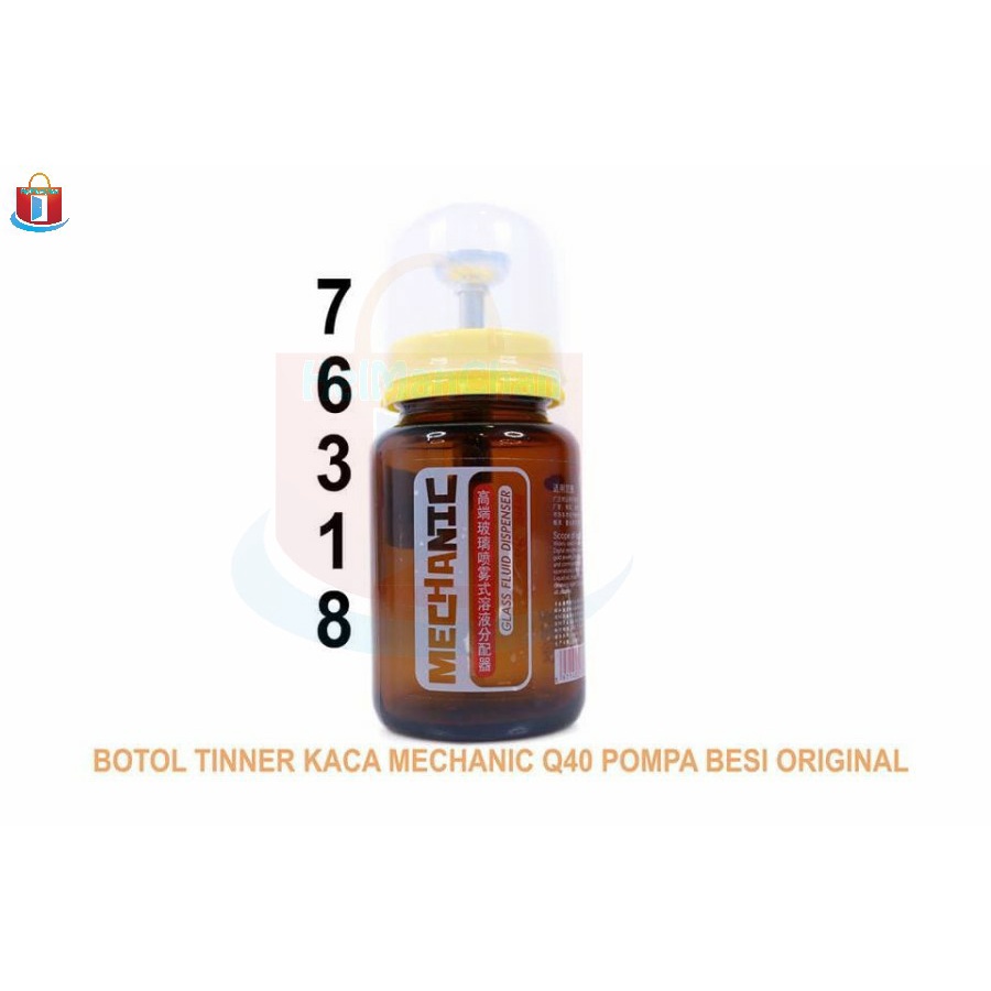 Jual BOTOL TINNER KACA MECHANIC Q40 POMPA BESI ORIGINAL (76318 ...