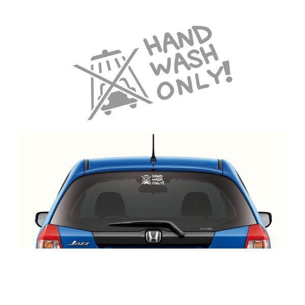 Jual Stiker Mobil - Sticker Hand Wash Only | Shopee Indonesia