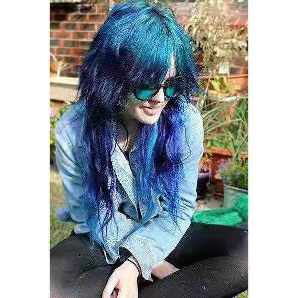 Jual (BISA COD) HAIR COLOR 3D KERATIN GRADIENT BLUE CAT RAMBUT HIGHLIGH ...