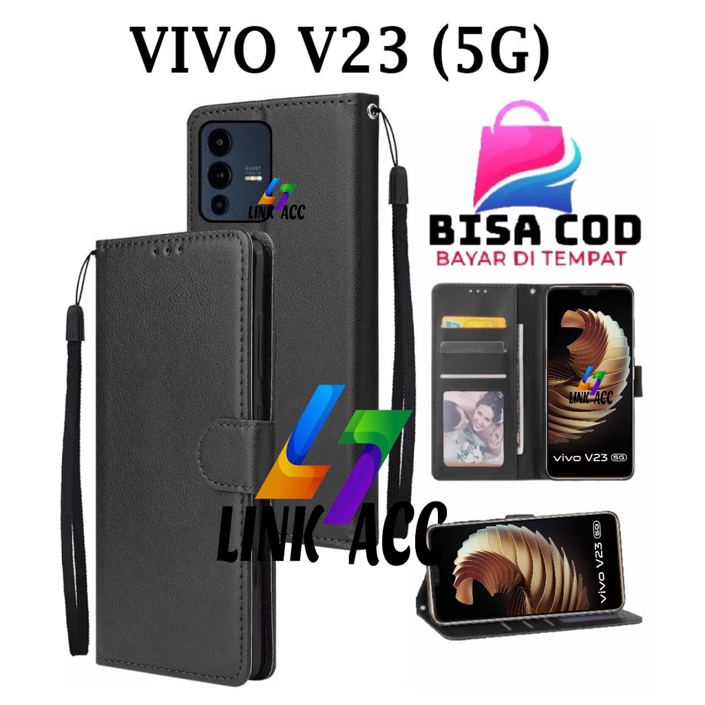 EASSGU Custodia per vivo V23 5G (6.44 Inches) Flip Folio Cover Magnetica per Telefono in Pelle con 3 Slot per Schede 1 Portafoglio, Case - Oro rosa