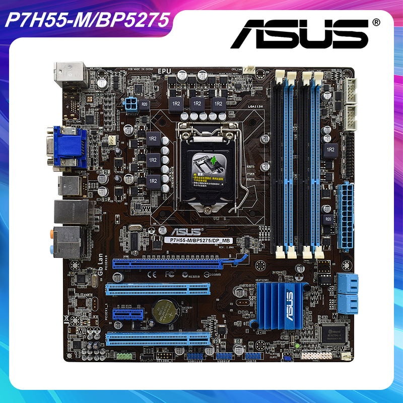 ASUS P7H55-M PLUS processor support