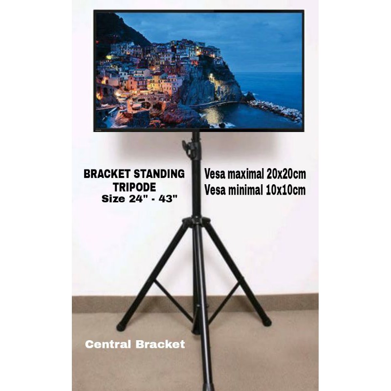 Jual Bracket Tv Standing Tripod Untuk Tv Inch Shopee Indonesia