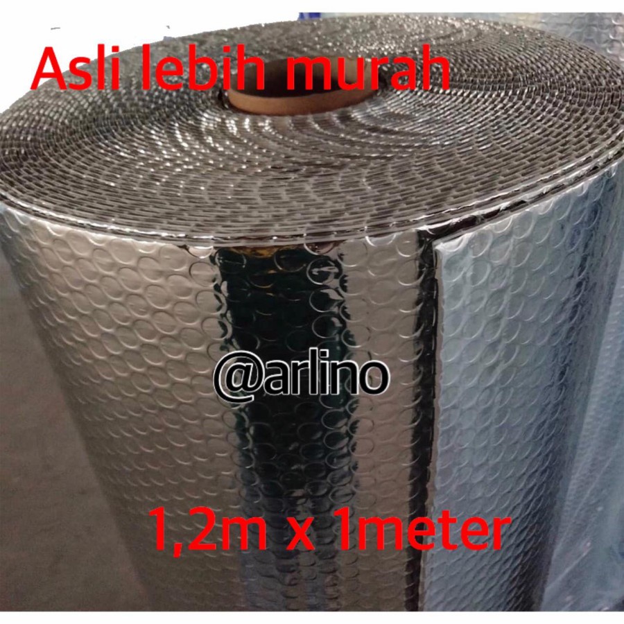 aluminium bubble foil double peredam panas atap